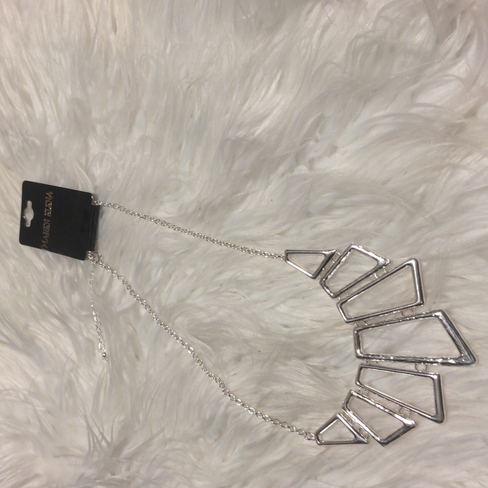 Maren Elena silver tone necklace